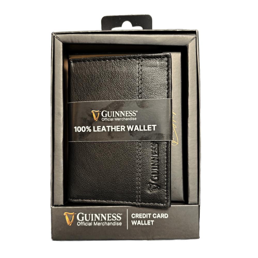 Guinness Leather Credit Card Wallet - HANDBAGS, MANBAGS, SHOPPING BAGS - Beattys of Loughrea
