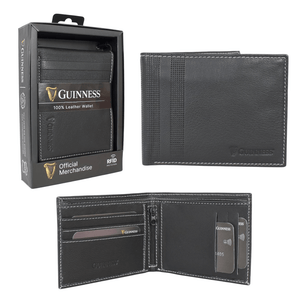 Guinness 100% Leather Wallet - HANDBAGS, MANBAGS, SHOPPING BAGS - Beattys of Loughrea
