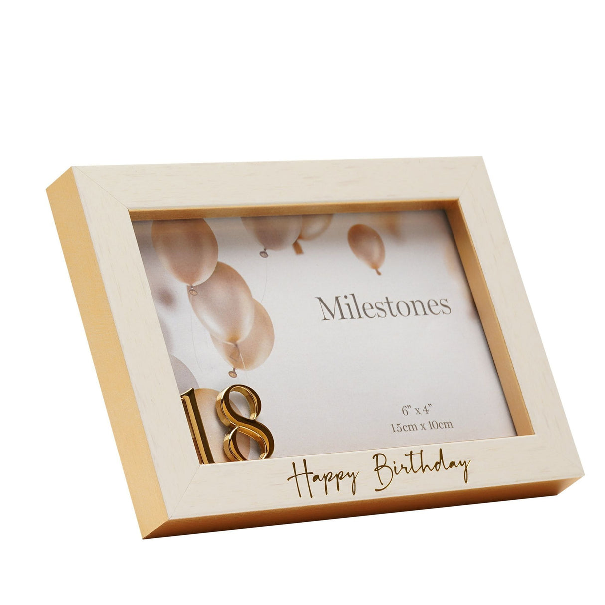 Milestones 3D Number Frame 6" x 4" – 18 - PHOTO FRAMES - PLATED, GILT, STONE - Beattys of Loughrea