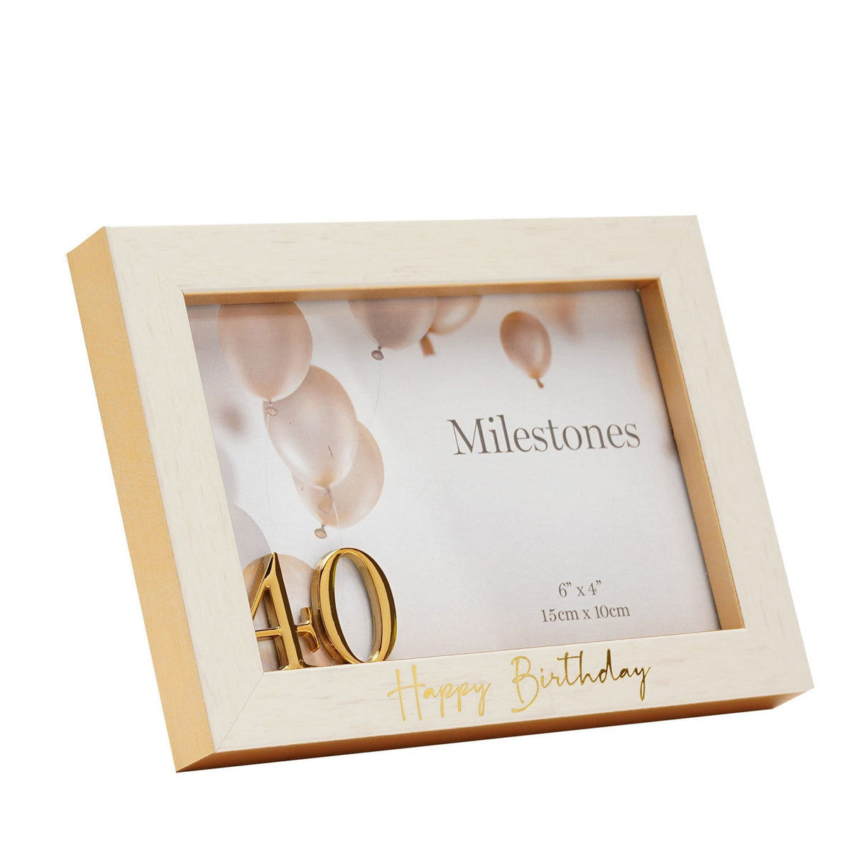 Milestones 3D Number Frame 6" x 4" – 40 - PHOTO FRAMES - PLATED, GILT, STONE - Beattys of Loughrea