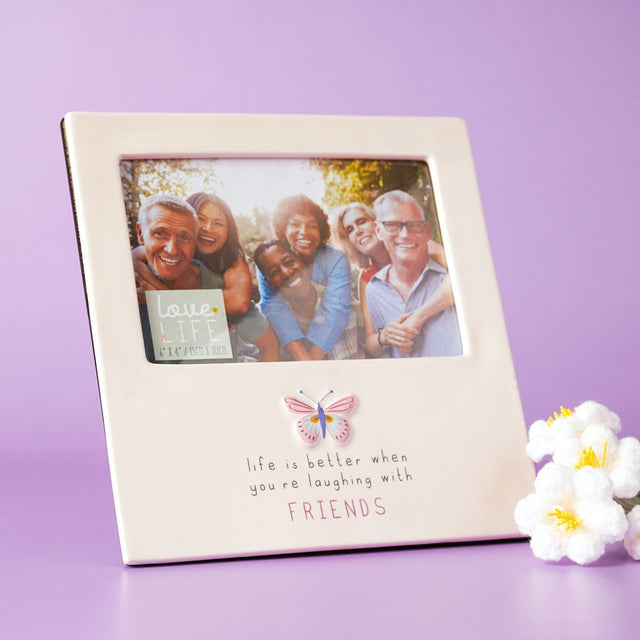 Love Life Photo Frame 4" x 6" – Friend - PHOTO FRAMES - PLATED, GILT, STONE - Beattys of Loughrea