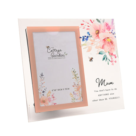The Cottage Garden Glass Photo Frame 4" x 6" – Mum - PHOTO FRAMES - PLATED, GILT, STONE - Beattys of Loughrea