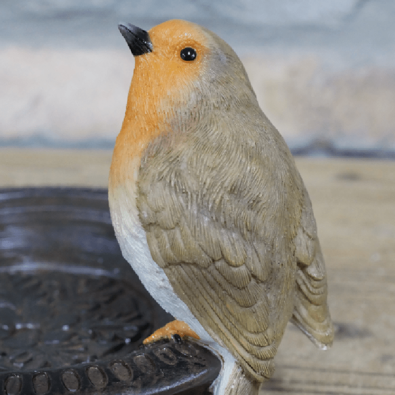 Resin Robin Birdfeeder - ORNAMENTS - Beattys of Loughrea