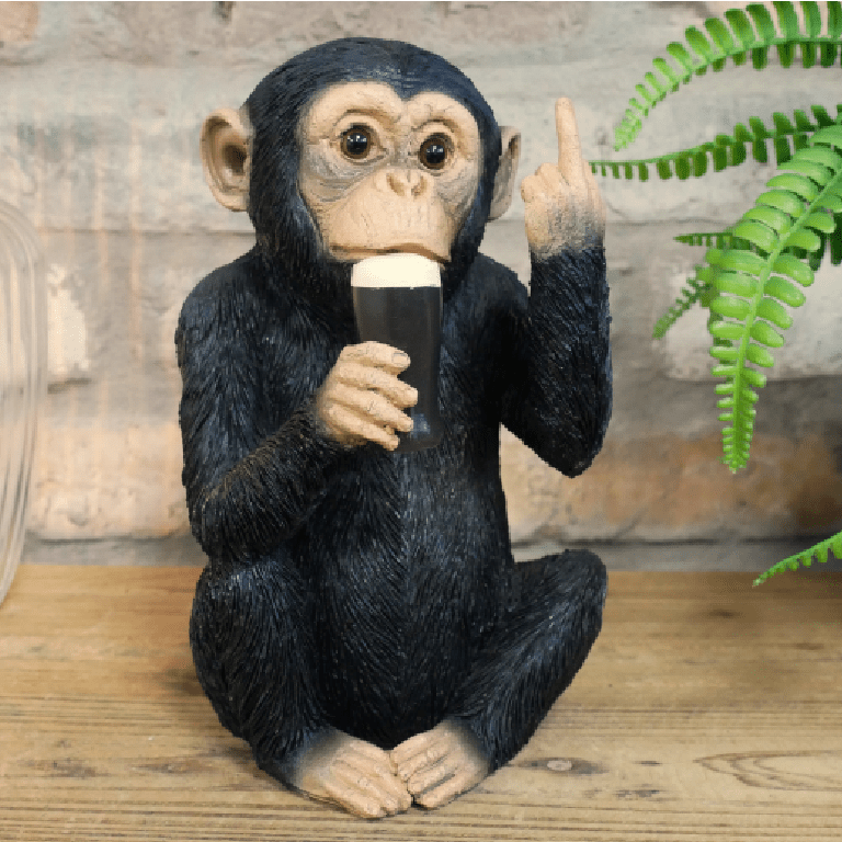 Up Yours Monkey McGuinness Ornament 25cm - ORNAMENTS - Beattys of Loughrea