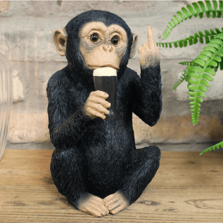 Up Yours Monkey McGuinness Ornament 25cm - ORNAMENTS - Beattys of Loughrea