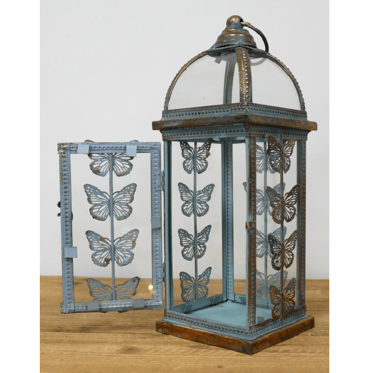 Butterfly Lantern 31cm - ORNAMENTS - Beattys of Loughrea
