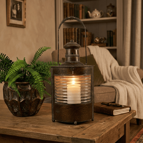 Old Style Lantern 42cm - ORNAMENTS - Beattys of Loughrea