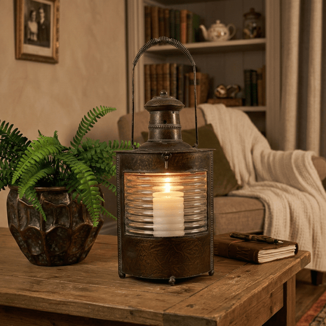 Old Style Lantern 42cm - ORNAMENTS - Beattys of Loughrea