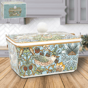 William Morris Strawberry Thief Butter Dish - GENERAL LOOSE WARE - Beattys of Loughrea