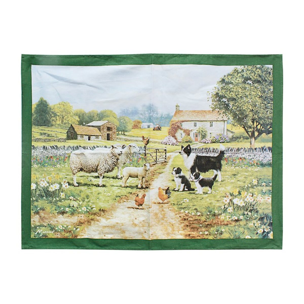 Collie & Sheep Tea Towel