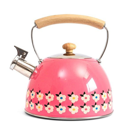 2.5L Whistling Kettle Stainless Steel – Rose Pink - S/S STOVE TOP KETTLES - Beattys of Loughrea