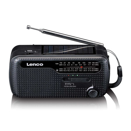 Lenco MCR‑113BK Emergency Multi - Purpose Hand Crank Radio – Black - PORTABLE CD/RADIO - Beattys of Loughrea
