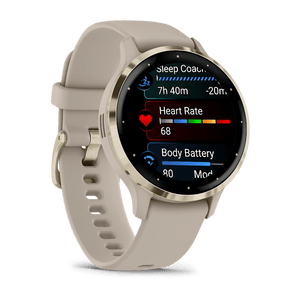 Garmin Venu 3S 41mm Smart Watch – Soft Gold/French Grey | 49 - GAR - 010 - 02785 - 02 - SMARTWATCH, FITBIT - Beattys of Loughrea
