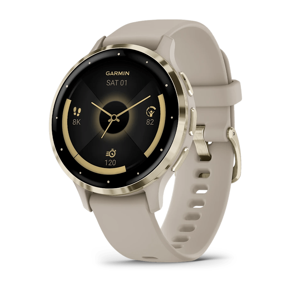 Garmin Venu 3S 41mm Smart Watch – Soft Gold/French Grey | 49 - GAR - 010 - 02785 - 02 - SMARTWATCH, FITBIT - Beattys of Loughrea