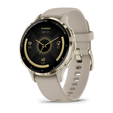 Garmin Venu 3S 41mm Smart Watch – Soft Gold/French Grey | 49 - GAR - 010 - 02785 - 02 - SMARTWATCH, FITBIT - Beattys of Loughrea