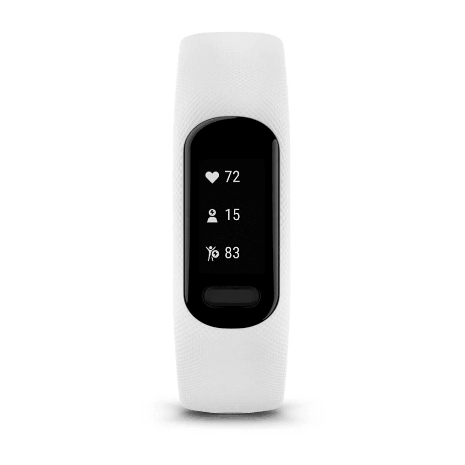 Garmin Vivosmart 5 | White – Small/Medium | 49 - GAR - 010 - 02645 - 11 - SMARTWATCH, FITBIT - Beattys of Loughrea