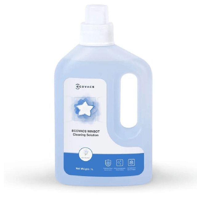 Ecovacs WINBOT Cleaning Solution 1L – Streak - Free Glass Cleaning Formula - CLEANING - LIQUID/POWDER CLEANER (1) - Beattys of Loughrea