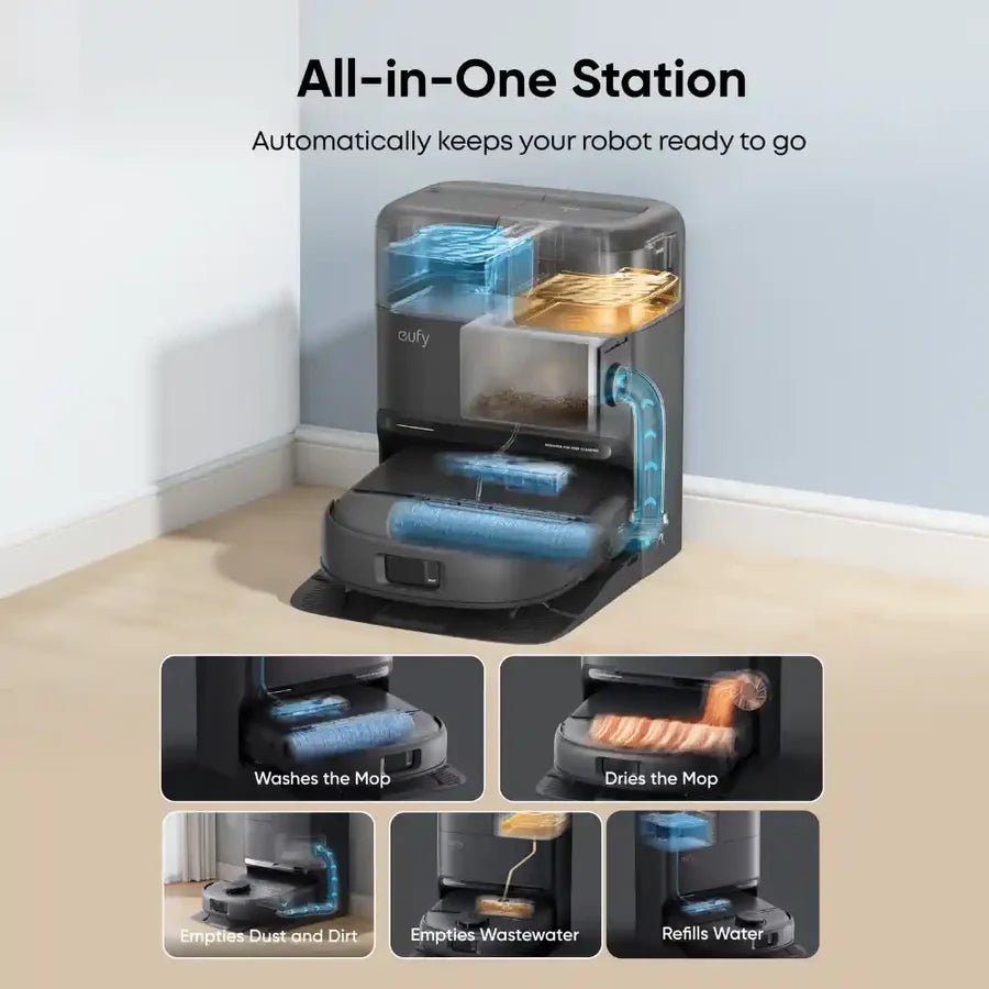 Eufy Omni C28 Robot Vacuum & 6 - Month Accessory Kit | T211AV10 - ROBOT VACUUM CLEANER - Beattys of Loughrea