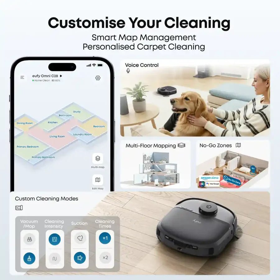 Eufy Omni C28 Robot Vacuum & 6 - Month Accessory Kit | T211AV10 - ROBOT VACUUM CLEANER - Beattys of Loughrea