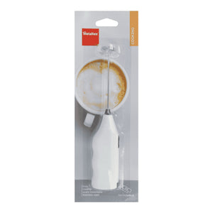 Metaltex L04 Electric Milk Frother with Stainless Steel Spiral Whisk