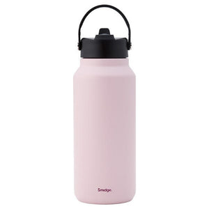 Smidge 900ml Flip Straw Insulated Bottle, Summer Blush