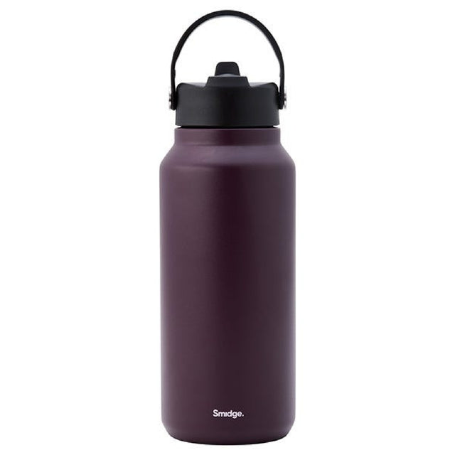 Smidge 900ml Flip Straw Insulated Bottle, Autumn Berry