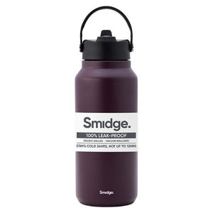Smidge 900ml Flip Straw Insulated Bottle, Autumn Berry