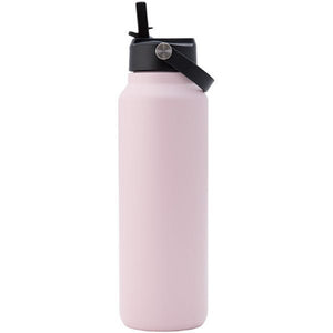Smidge 1.2L Flip Straw Insulated Bottle, Summer Blush