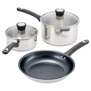 Judge Essential 3 Piece Stainless Steel Cookware Set