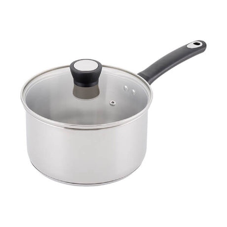 Judge Essential 20cm Stainless Steel Saucepan 3L - COOKWARE - S/STEEL - Beattys of Loughrea