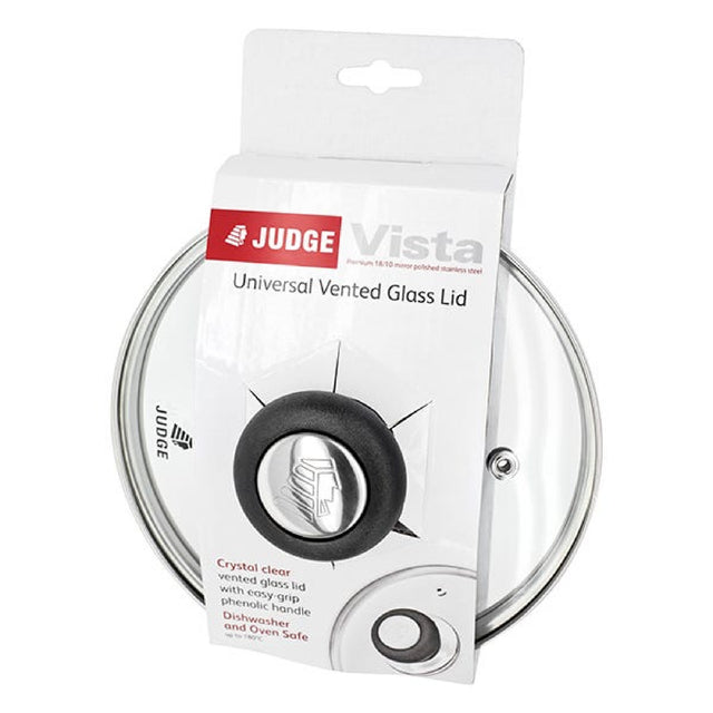 Judge Vista 24cm Vented Glass Replacement Lid
