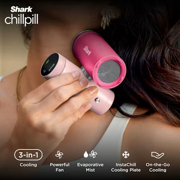 Shark ChillPill 3-in-1 Fan, Mist & InstaChill System – Dragon Fruit Pink FA022UKPK