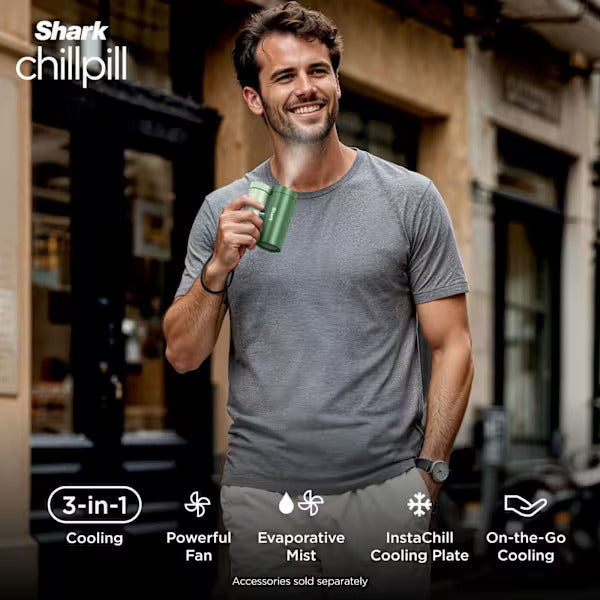 Shark ChillPill 3-in-1 Fan, Mist & InstaChill System – Matcha Green FA022UKGN