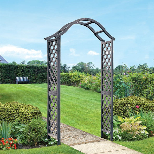 Woodland Garden Arch – Slate - GARDEN ORNAMENTS INCL SOLAR - Beattys of Loughrea