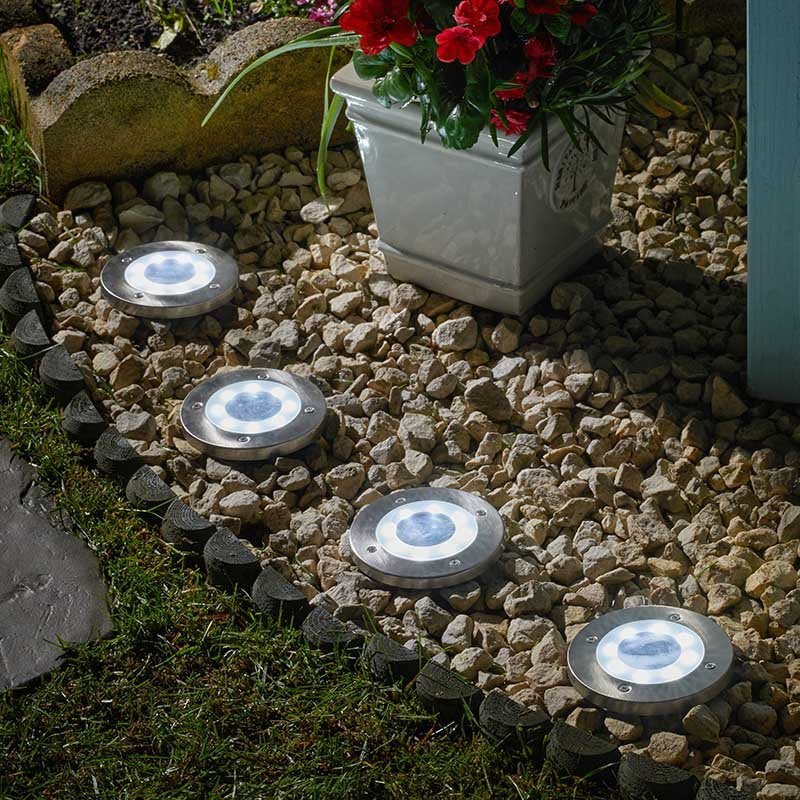 Up Light, 4 - Pack, 5 Lumen - GARDEN ORNAMENTS INCL SOLAR - Beattys of Loughrea