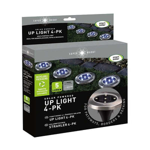 Up Light, 4 - Pack, 5 Lumen - GARDEN ORNAMENTS INCL SOLAR - Beattys of Loughrea