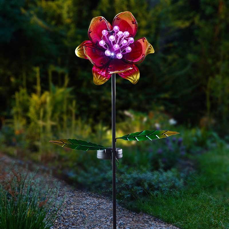 GloBloom – Pink Stake Light - GARDEN ORNAMENTS INCL SOLAR - Beattys of Loughrea