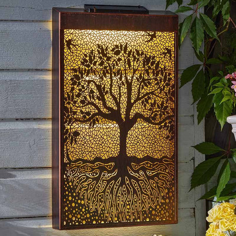 Tree of Life Solar Decor Panel - GARDEN ORNAMENTS INCL SOLAR - Beattys of Loughrea