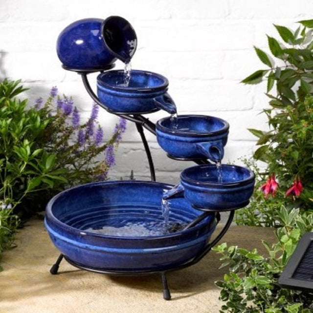 Solar Neptune Cascade Water Feature – 49cm - GARDEN ORNAMENTS INCL SOLAR - Beattys of Loughrea