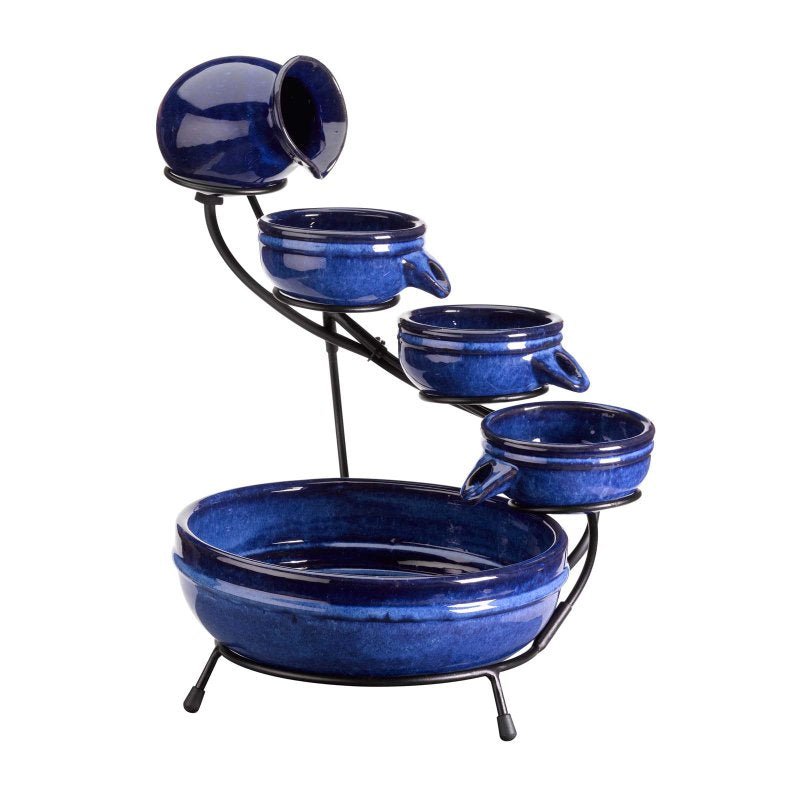 Solar Neptune Cascade Water Feature – 49cm - GARDEN ORNAMENTS INCL SOLAR - Beattys of Loughrea