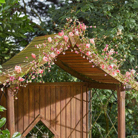 Tulip Garland – 180cm Decorative Faux Floral Garland - GARDEN ORNAMENTS INCL SOLAR - Beattys of Loughrea