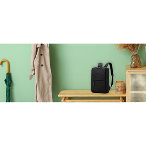 Groov-e Laptop Backpack with USB Charging Port - Black