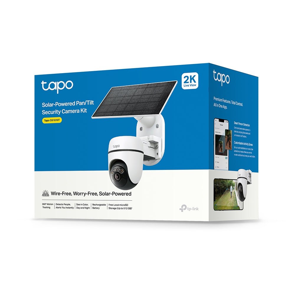 Tapo C610 Solar-Powered Pan/Tilt Security Camera Kit - SECURITY CAMERA/ PRODUCTS - Beattys of Loughrea