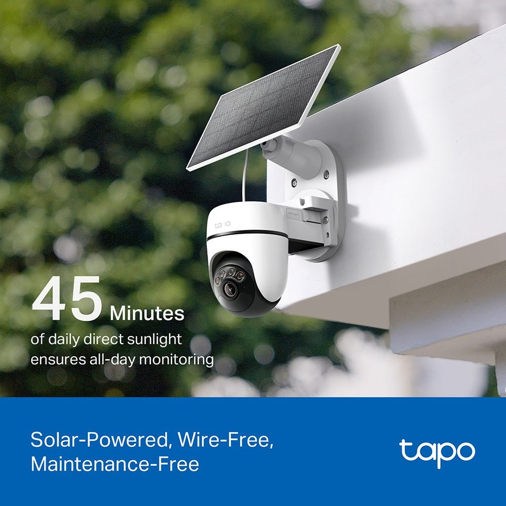 Tapo C610 Solar-Powered Pan/Tilt Security Camera Kit - SECURITY CAMERA/ PRODUCTS - Beattys of Loughrea