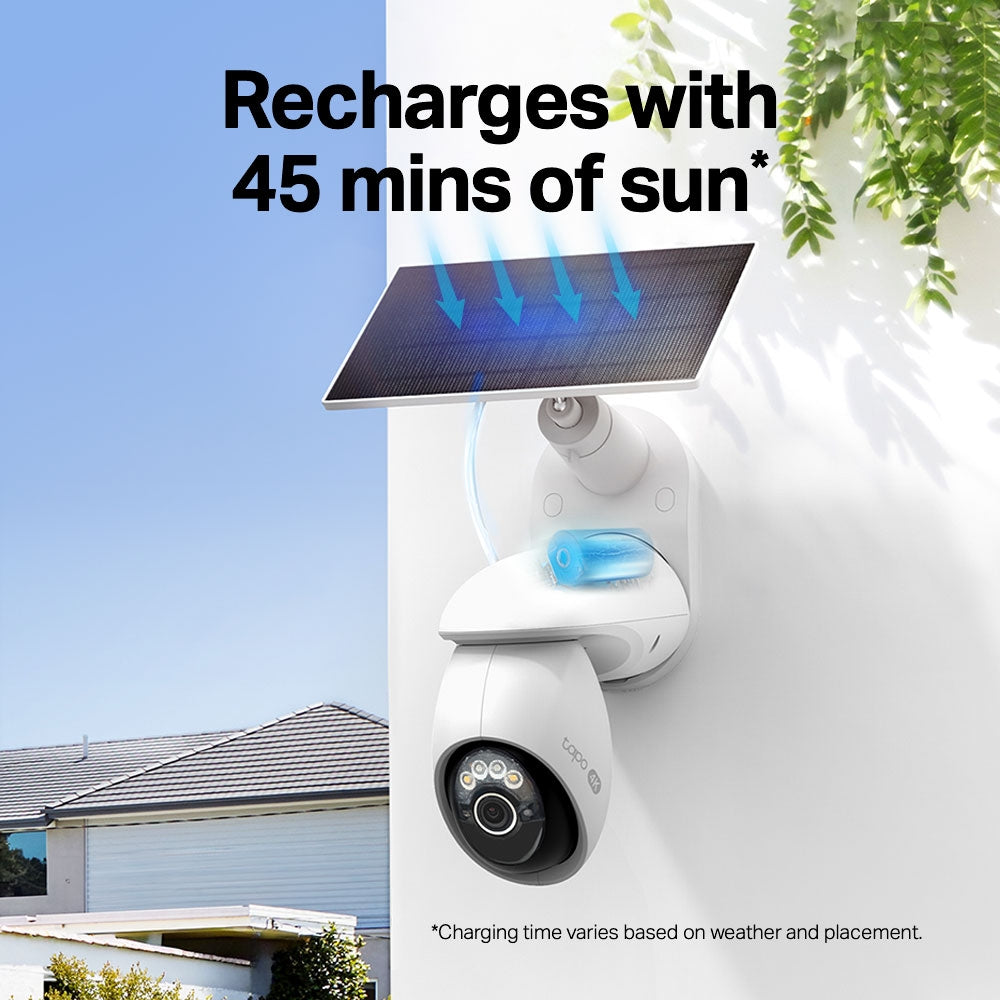 Tapo C660 KIT Solar-Powered Pan/Tilt Security Camera Kit – 4K