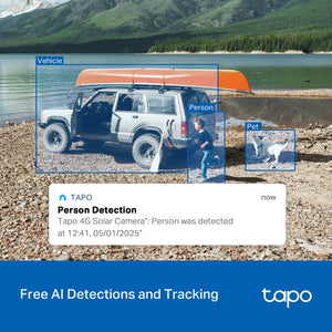 Tapo C615G KIT Solar-Powered Pan/Tilt 4G LTE Security Camera Kit