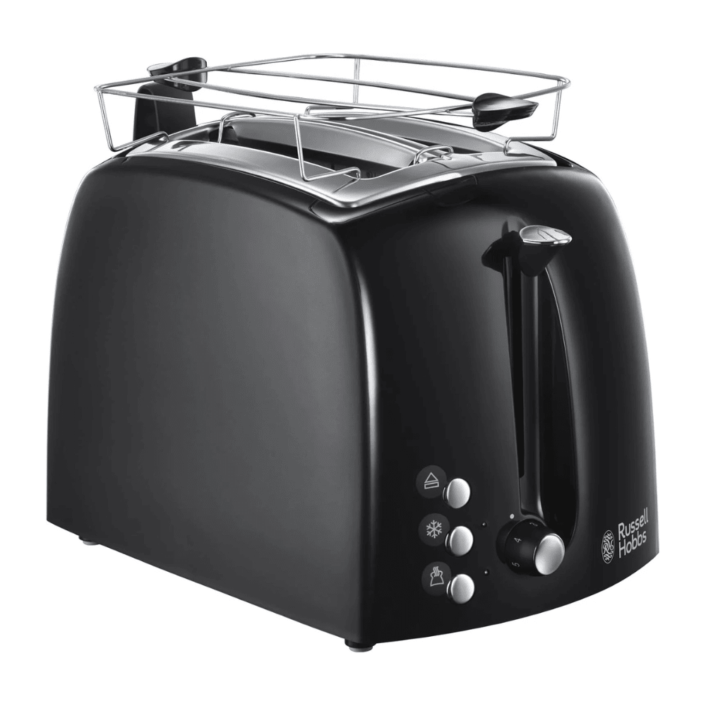 Russell Hobbs Textures Plus 2-Slice Toaster Black | 22601 - TOASTERS - Beattys of Loughrea