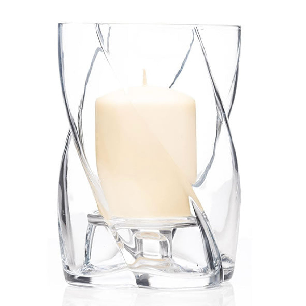 Newgrange Living Roisin Hurricane Pillar Candle Holder, 13.5cm