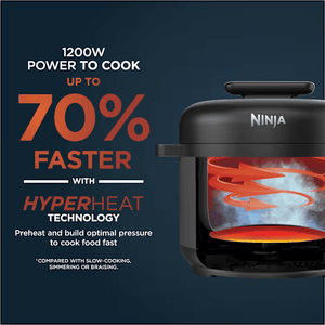 Ninja HyperHeat Pressure & Rice Cooker – 6L 9 - in - 1 PC201UK - FOOD STEAMER RICE COOKER SLOW COOKER - Beattys of Loughrea