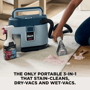 Shark EveryMess Portable 3 - in - 1 Stain Eliminator, Wet Vac & Dry Vac VX110UK - STEAM CLEANER - Beattys of Loughrea